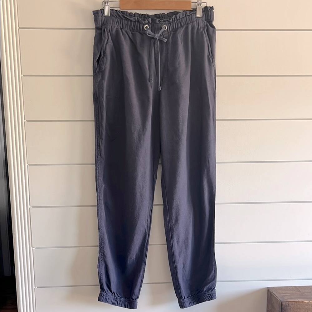 Social Standard by Sanctuary Gray Linen Drawstring Pants